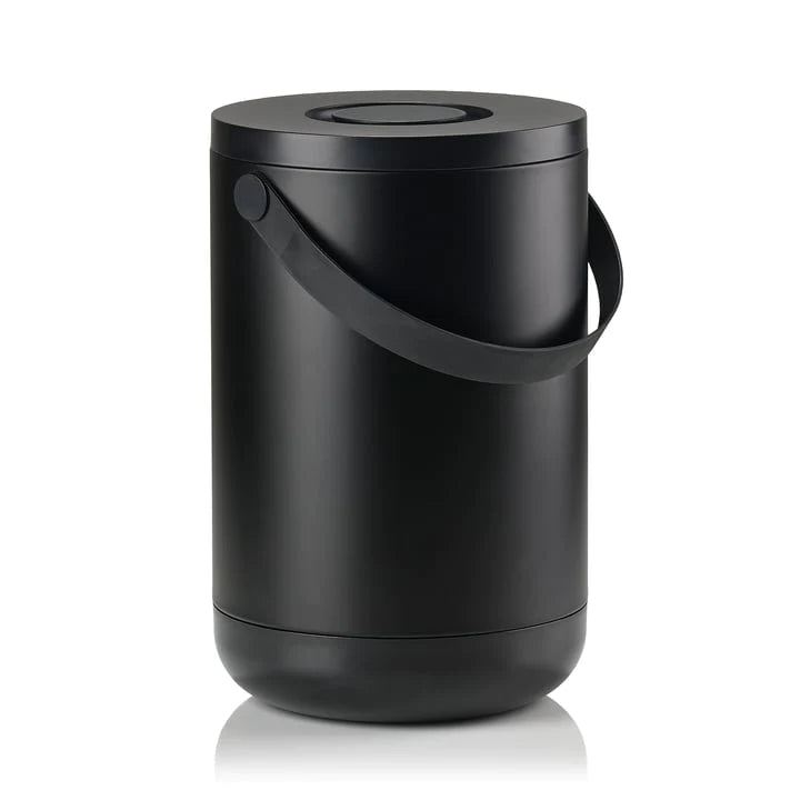 Waste Bin Circular 22L Black